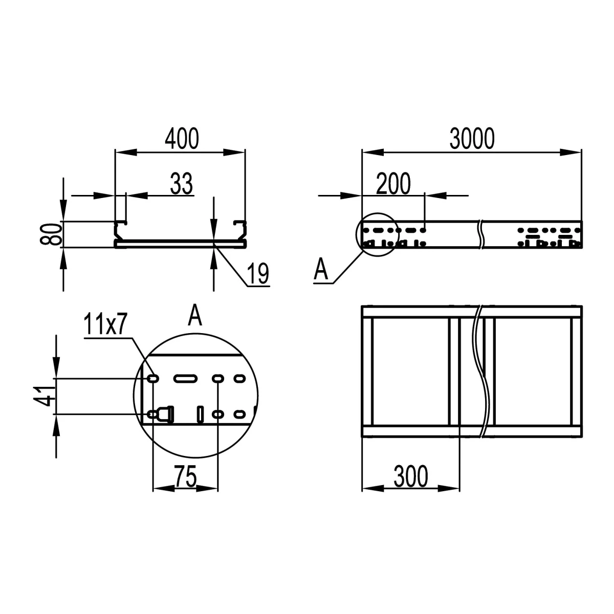 Лоток листовой неперфорированный 80х400 лонжерон 1.5мм L=3000мм горячеоцинкованный Лоток листовой неперфорированный 80х400 лонжерон 1.5мм L=3000мм горячеоцинкованный