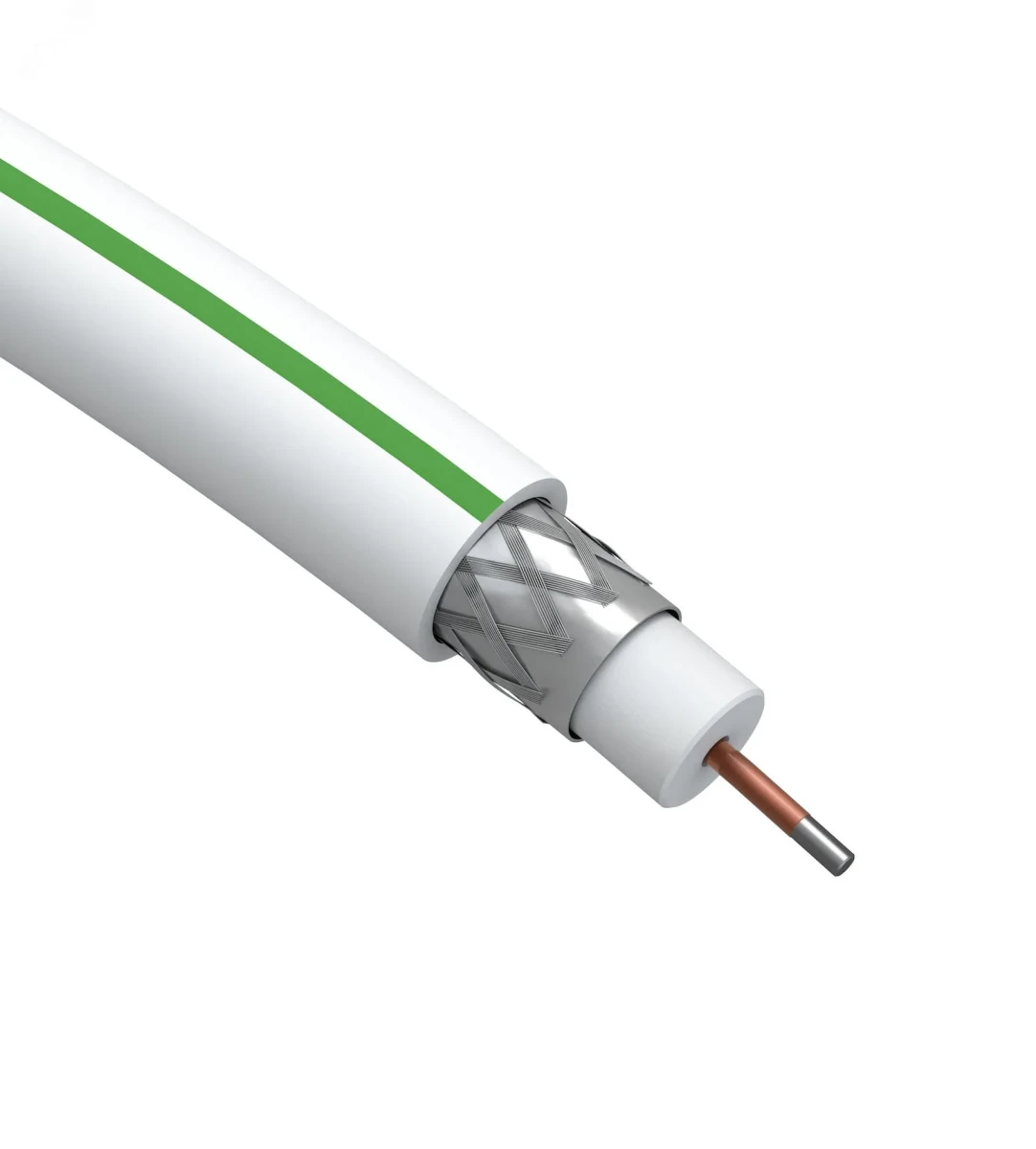 Кабель коаксиальный SAT 703 B75 Ом CCS/(оплётка Al 75%) PVC белый 20м SIMPLE Кабель коаксиальный SAT 703 B75 Ом CCS/(оплётка Al 75%) PVC белый 20м SIMPLE
