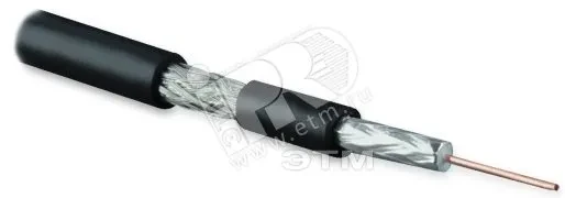 Кабель коаксиальный RG-59. 75 Ом . жила - 0.8 мм (медь. solid). экран - фольга+оплетка(луженная медь. 48%)+фольга. общий диаметр 6.1мм. изоляция PVC (бухта 500 м) Кабель коаксиальный RG-59. 75 Ом . жила - 0.8 мм (медь. solid). экран - фольга+оплетка(луженная медь. 48%)+фольга. общий диаметр 6.1мм. изоляция PVC (бухта 500 м)