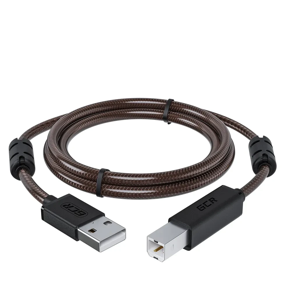 Кабель USB 2.0 AM на BM, 0.75 м., черно-прозрачный, ферритовые кольца Кабель USB 2.0 AM на BM, 0.75 м., черно-прозрачный, ферритовые кольца