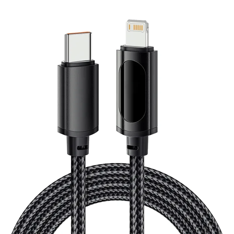 Кабель USB Type-C - Lightning для Apple, 3А, 1м, черный Кабель USB Type-C - Lightning для Apple, 3А, 1м, черный