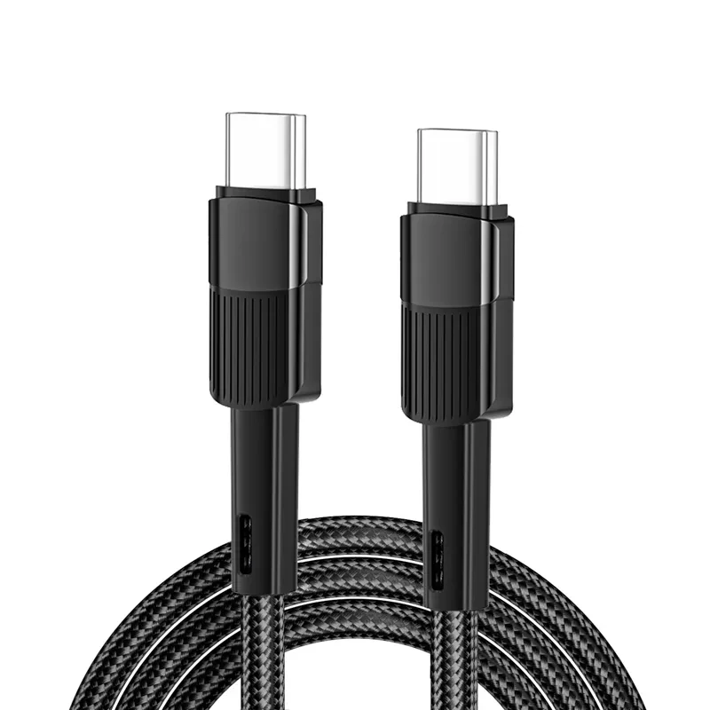 Кабель USB Type-C - Type-C, 5A, 100Вт, 1м, черный Кабель USB Type-C - Type-C, 5A, 100Вт, 1м, черный