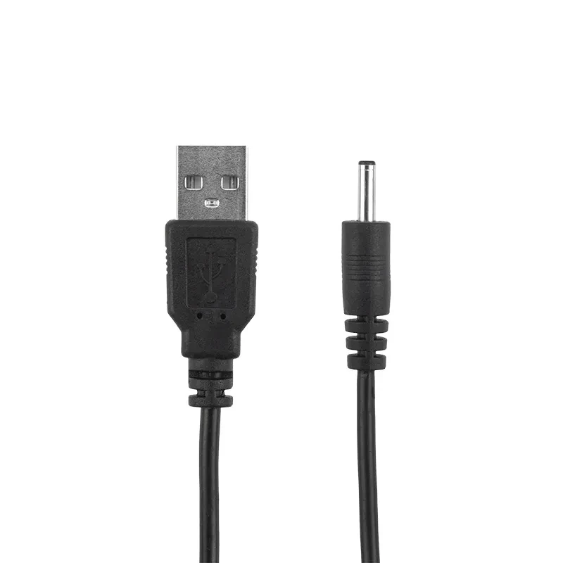 Кабель USB штекер - DC разъем питание 1,4х3,4 мм, спираль 1,5 м, 18-0235, Кабель USB штекер - DC разъем питание 1,4х3,4 мм, спираль 1,5 м, 18-0235,