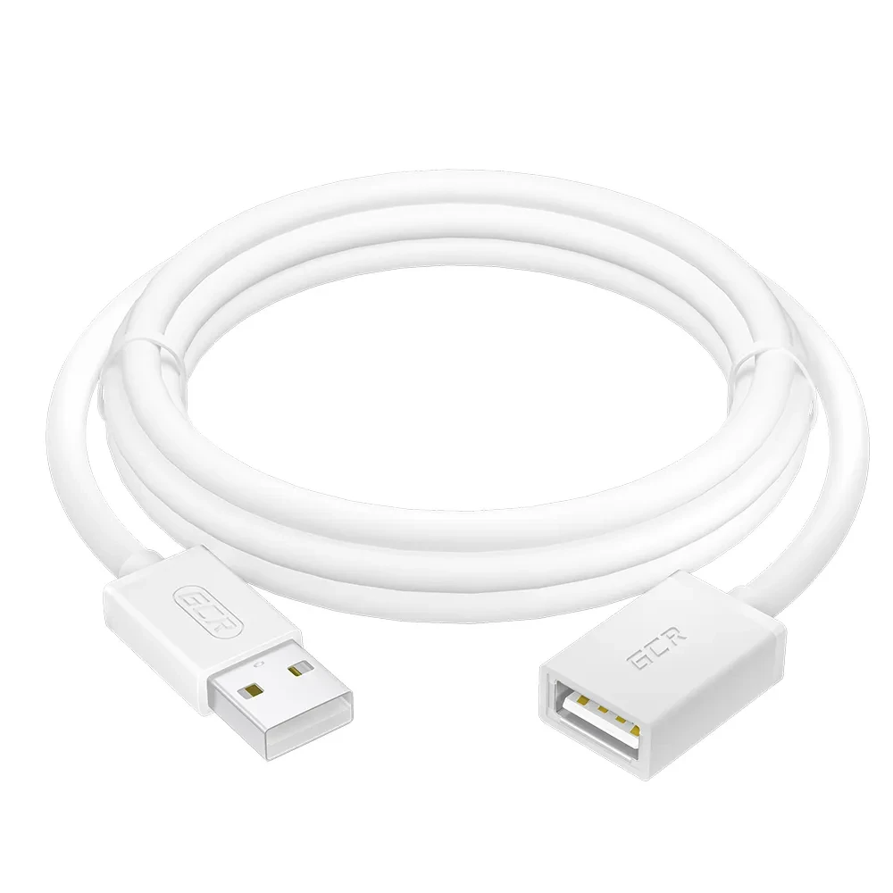 Удлинитель USB 2.0 AM на AF, 0.5 м., белый, морозостойкий Удлинитель USB 2.0 AM на AF, 0.5 м., белый, морозостойкий