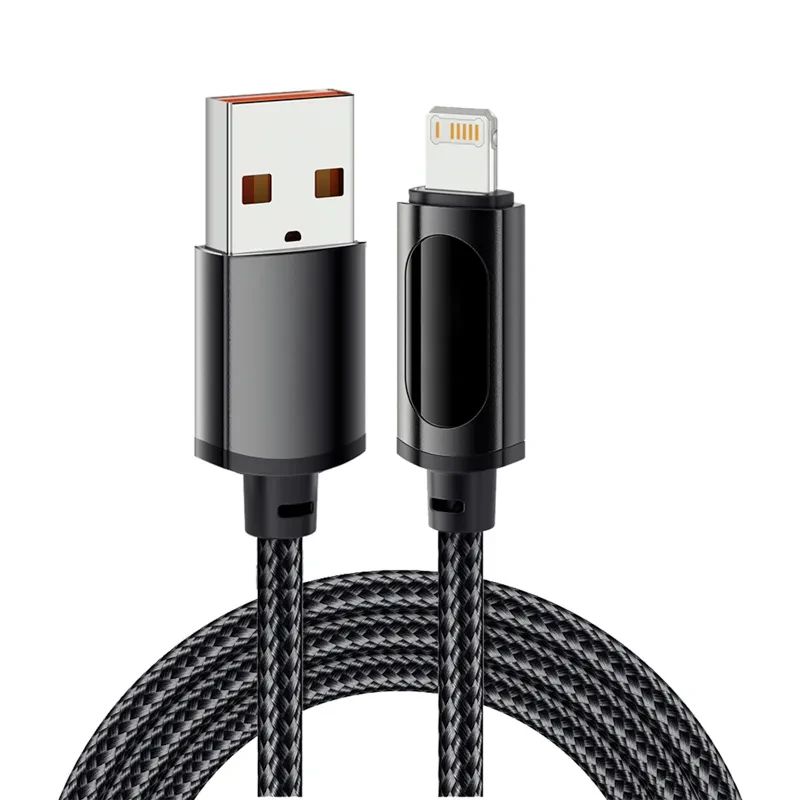 Кабель USB-A - Lightning для Apple, 2,4А, 1м, черный Кабель USB-A - Lightning для Apple, 2,4А, 1м, черный