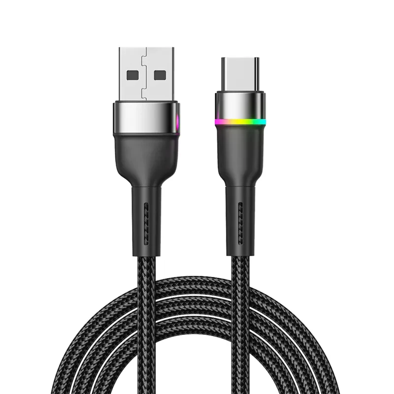 Кабель USB-A - Type-C, 3А, 18Вт, 1м, черный Кабель USB-A - Type-C, 3А, 18Вт, 1м, черный