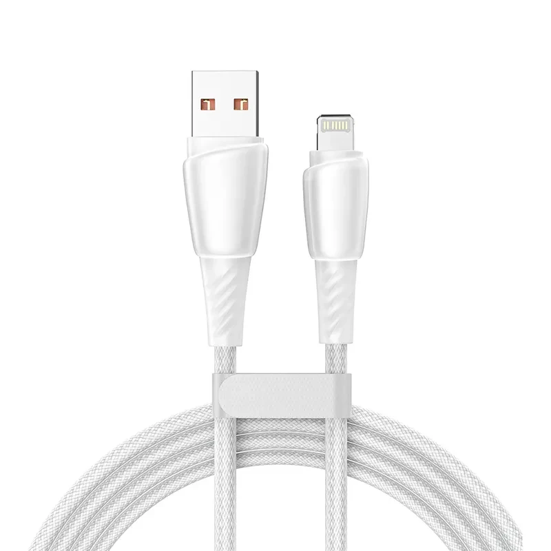 Кабель USB-A - Lightning для Apple, 2,4А, 1м, белый Кабель USB-A - Lightning для Apple, 2,4А, 1м, белый