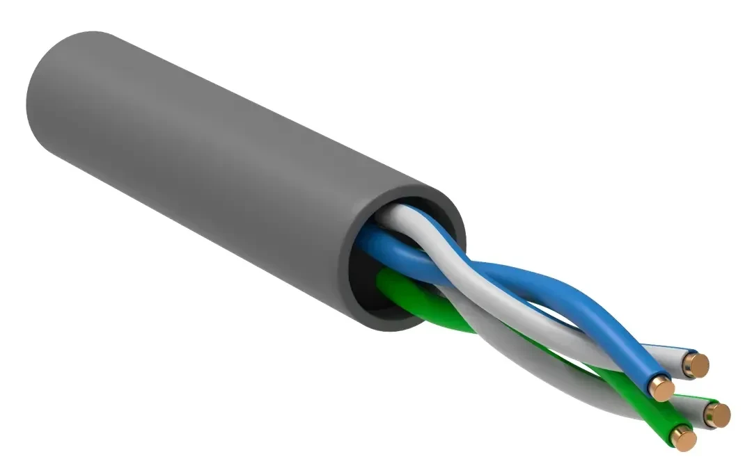 Витая пара U/UTP 5E 2х2х24AWG LSZH серый (305м) РФ/С Витая пара U/UTP 5E 2х2х24AWG LSZH серый (305м) РФ/С