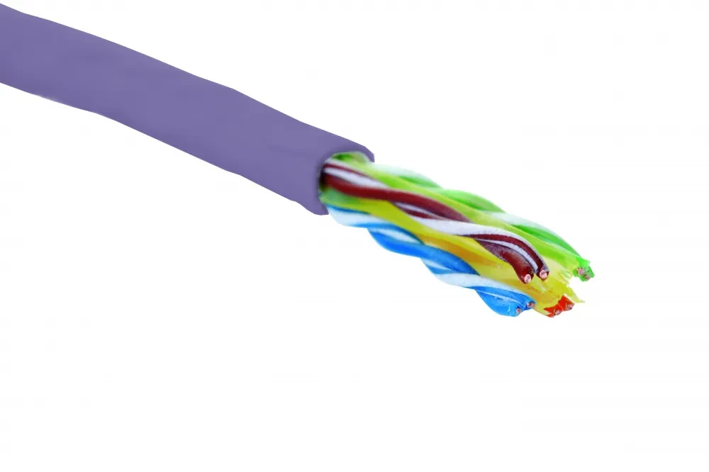 Витая пара 6 U/UTP 4 пары 23 AWG нг(А)-LSLTx внутренней прокладки. Фиолетовый ( 305м ) Витая пара 6 U/UTP 4 пары 23 AWG нг(А)-LSLTx внутренней прокладки. Фиолетовый ( 305м )