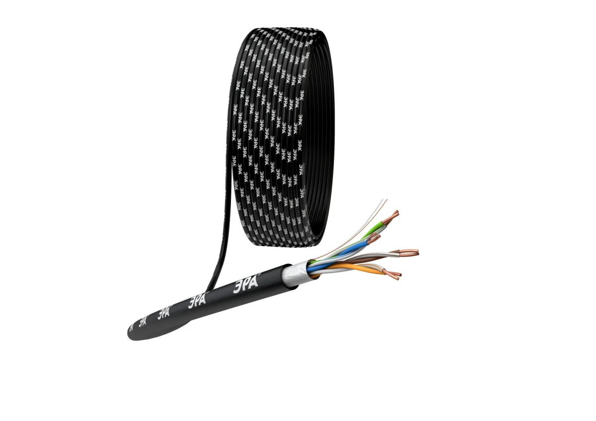 Витая пара F/UTP Cat5e 4x2x24 AWG CU PE OUTDOOR 305 м Витая пара F/UTP Cat5e 4x2x24 AWG CU PE OUTDOOR 305 м