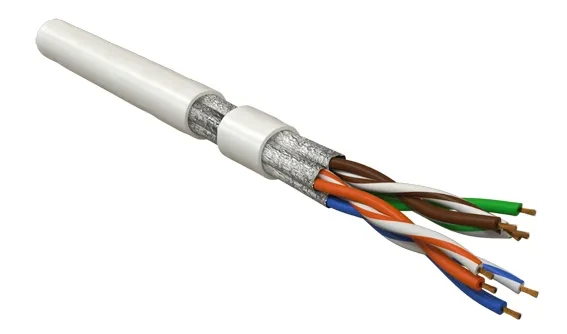 Кабель витая пара экранированная U/FTPкатегория 6 4 пары (26 AWG)многожильный Кабель витая пара экранированная U/FTPкатегория 6 4 пары (26 AWG)многожильный