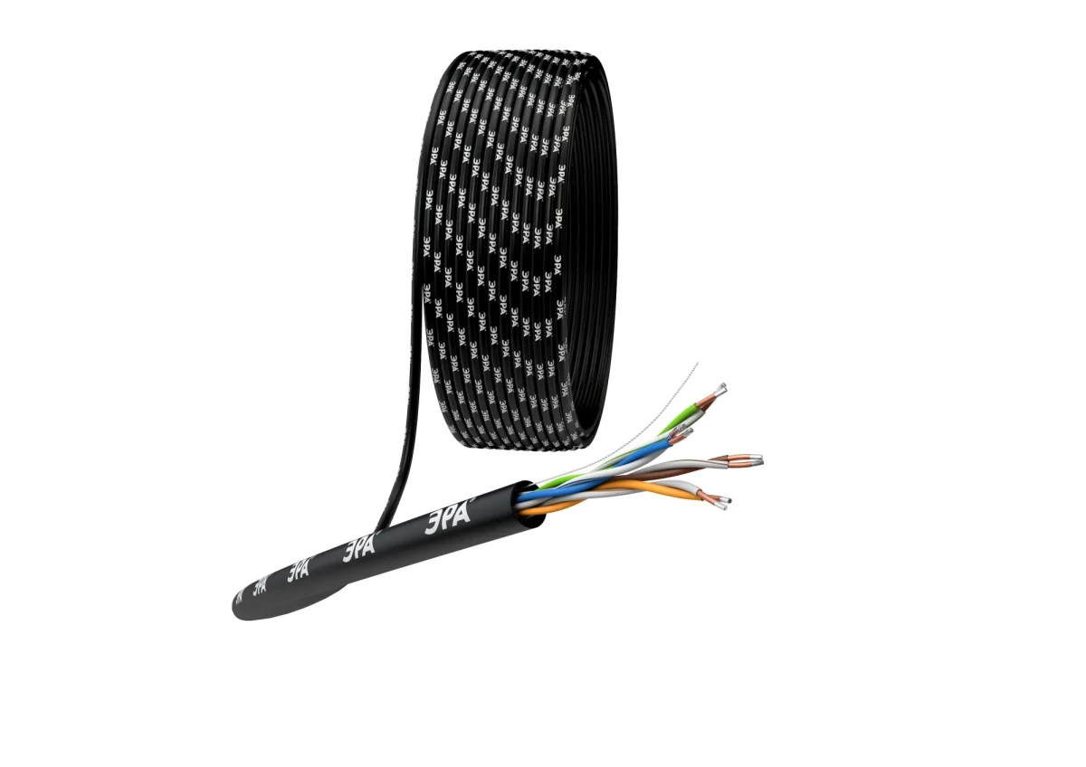 Витая пара U/UTP 4x2x24AWG Cat5e CCA PE OUTDOOR 305м SIMPLE Витая пара U/UTP 4x2x24AWG Cat5e CCA PE OUTDOOR 305м SIMPLE