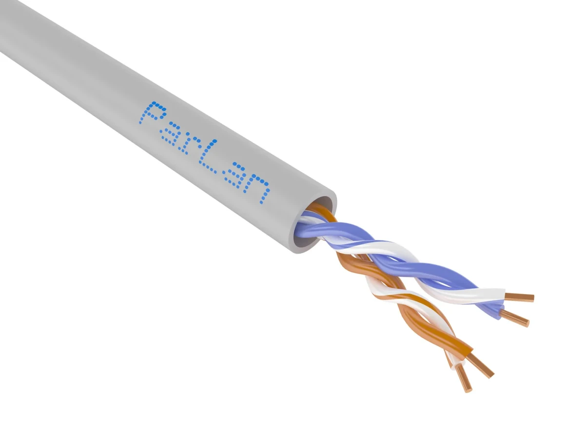 Кабель (провод) ParLan U/UTP Cat5e 2х2х0.52 PVC (305м) Кабель (провод) ParLan U/UTP Cat5e 2х2х0.52 PVC (305м)