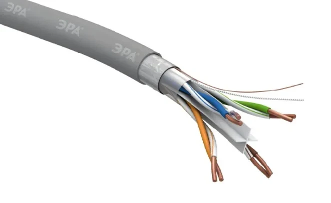 Кабель витая пара F/UTP 4x2x23 AWG Cat 6 CU PVC Кабель витая пара F/UTP 4x2x23 AWG Cat 6 CU PVC