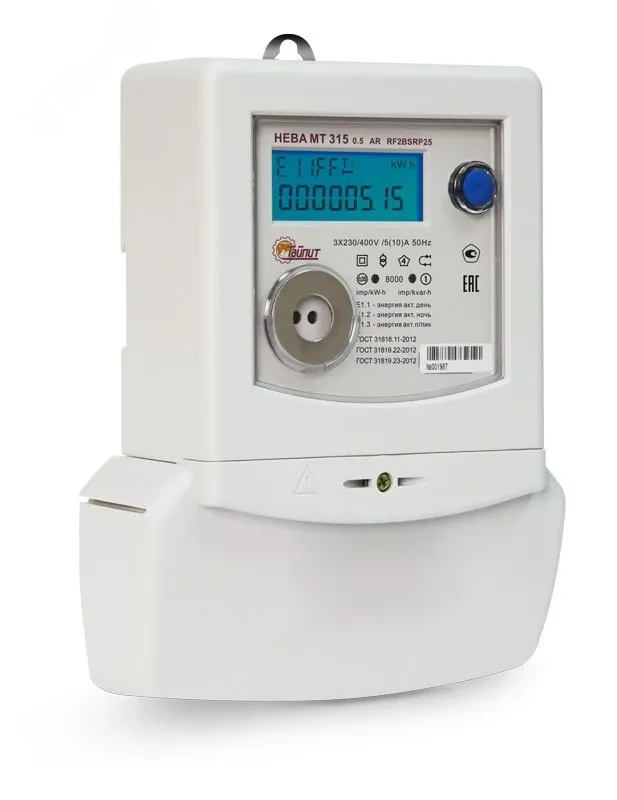 Счётчик электроэнергии трехфазный HEBA МТ 315 0.5 AR RF2BSRP25 78 регион Счётчик электроэнергии трехфазный HEBA МТ 315 0.5 AR RF2BSRP25 78 регион
