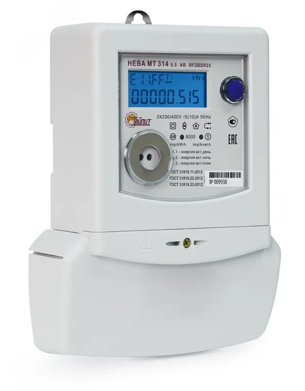 Счётчик электроэнергии трехфазный НЕВА МТ 314 0.5 AR RF2BSR25 78 регион Счётчик электроэнергии трехфазный НЕВА МТ 314 0.5 AR RF2BSR25 78 регион