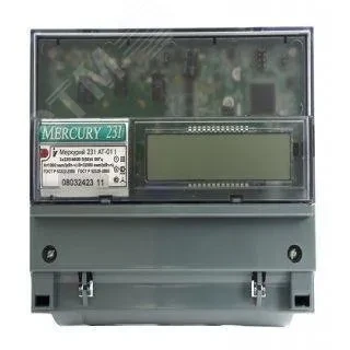 Счетчик электроэнергии Меркурий 231 АТ-01I трехфазный многотарифный, 5(60), кл.точ. 1.0, D, ЖКИ, IrDA,2 Тарифа МСК+2 Счетчик электроэнергии Меркурий 231 АТ-01I трехфазный многотарифный, 5(60), кл.точ. 1.0, D, ЖКИ, IrDA,2 Тарифа МСК+2
