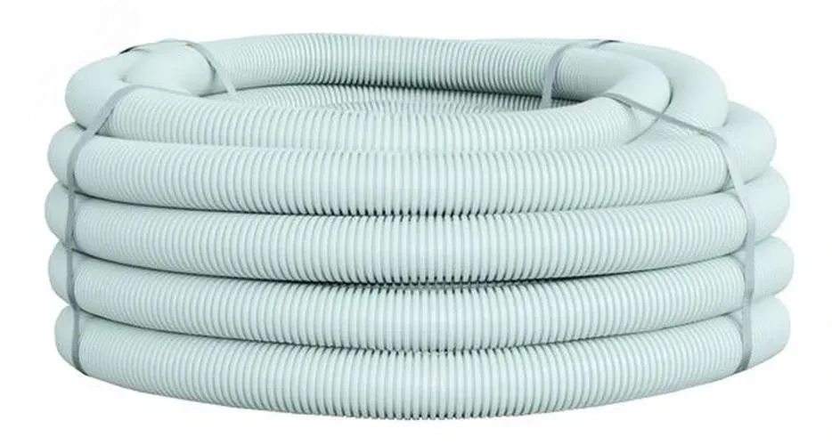 Труба гофр.ПВХ Plast с зондом d63мм (15м) Труба гофр.ПВХ Plast с зондом d63мм (15м)