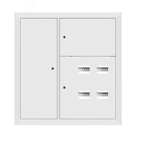 Щит этажный 4 кв. RAL9003 со слаботочным отсеком слева (1000х950х160) PROxima Щит этажный 4 кв. RAL9003 со слаботочным отсеком слева (1000х950х160) PROxima