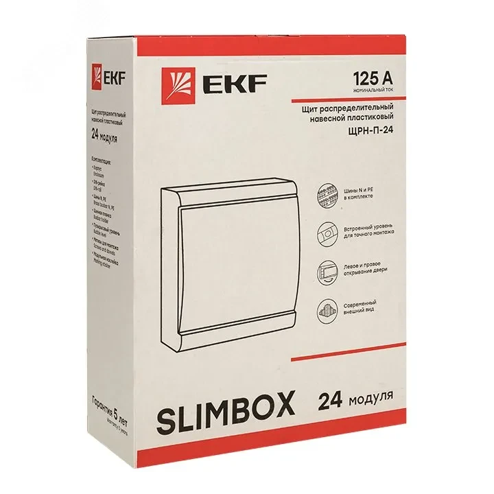 Щит распределительный навесной ЩРН-П-24 SlimBox IP41 PROxima Щит распределительный навесной ЩРН-П-24 SlimBox IP41 PROxima