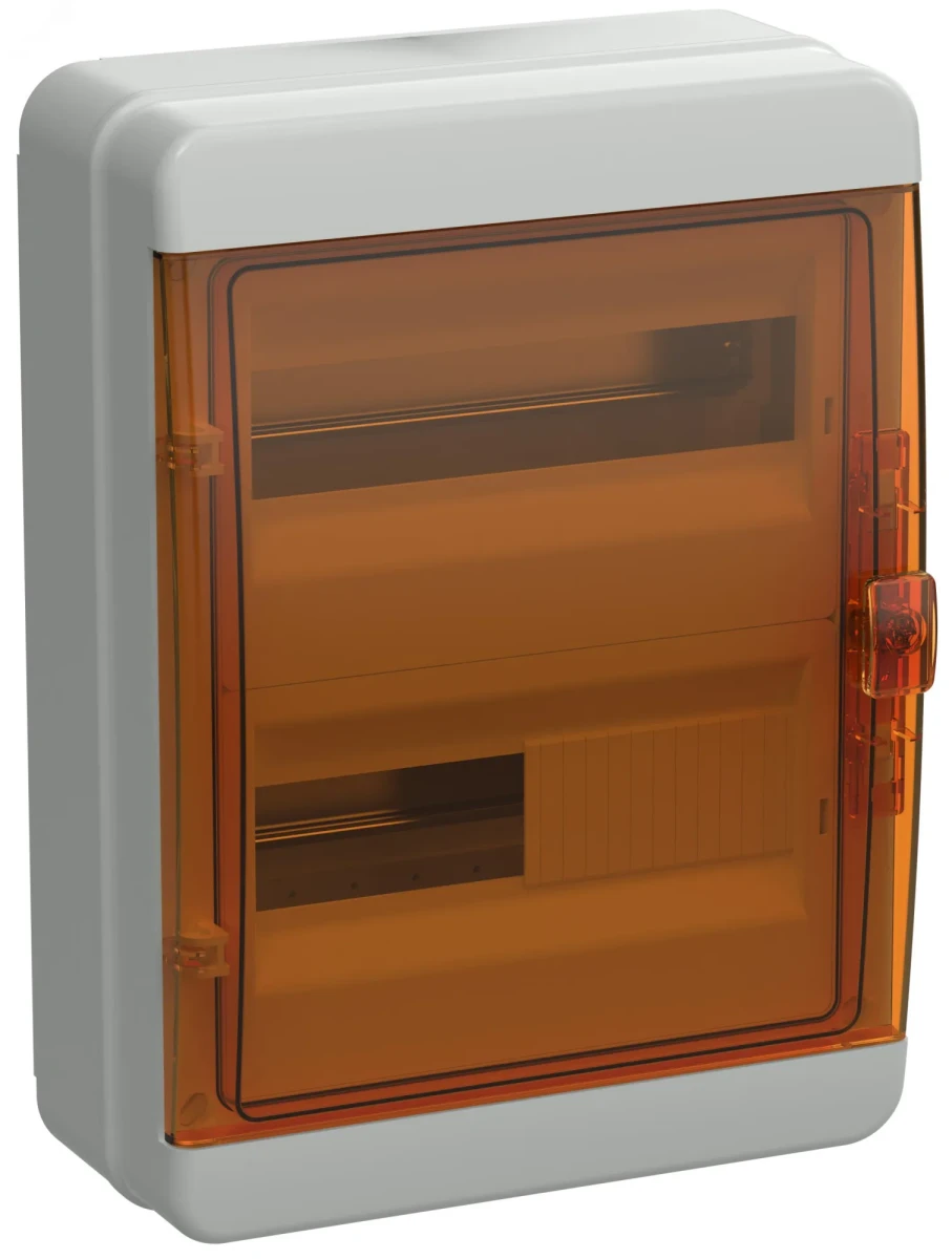 TEKFOR Корпус пластиковый КМПн-24 IP65 оранжевая прозрачная дверь IEK TEKFOR Корпус пластиковый КМПн-24 IP65 оранжевая прозрачная дверь IEK