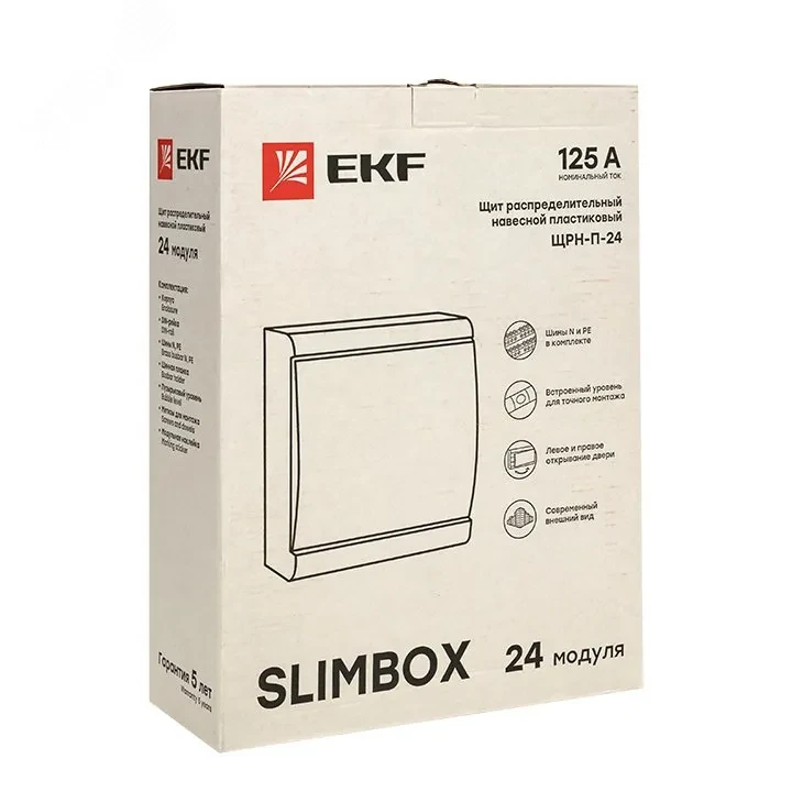 Щит распределительный ЩРН-П-24 SlimBox белая дверца IP41 PROxima Щит распределительный ЩРН-П-24 SlimBox белая дверца IP41 PROxima