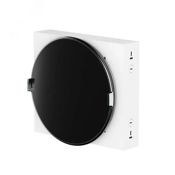 Корпус ArtShell Round встраиваемый силовой круглый 16 модулей чёрное стекло EKF Корпус ArtShell Round встраиваемый силовой круглый 16 модулей чёрное стекло EKF
