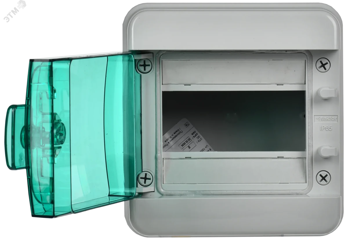 TEKFOR Корпус пластиковый КМПн-6 IP65 зеленая прозрачная дверь IEK TEKFOR Корпус пластиковый КМПн-6 IP65 зеленая прозрачная дверь IEK