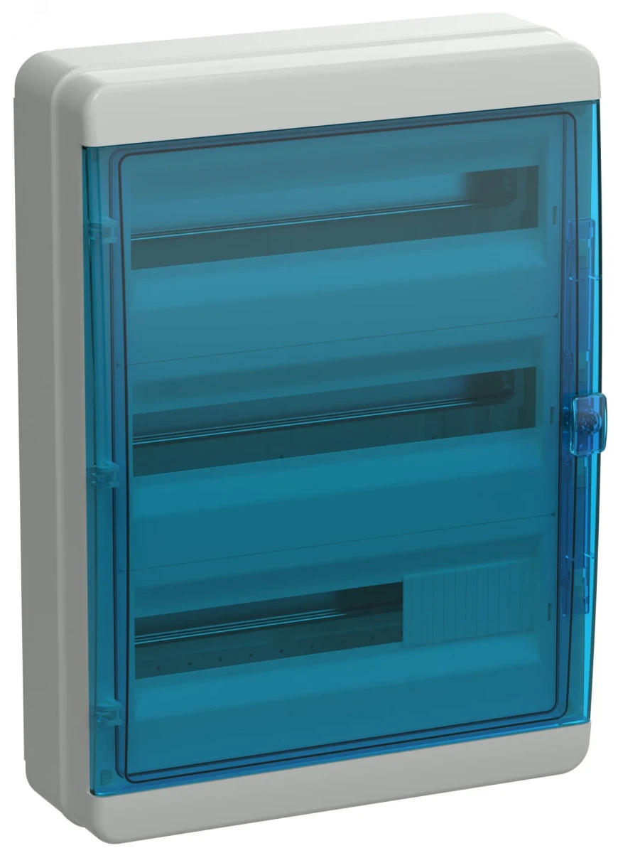 TEKFOR Корпус пластиковый КМПн-54 IP65 синяя прозрачная дверь IEK TEKFOR Корпус пластиковый КМПн-54 IP65 синяя прозрачная дверь IEK