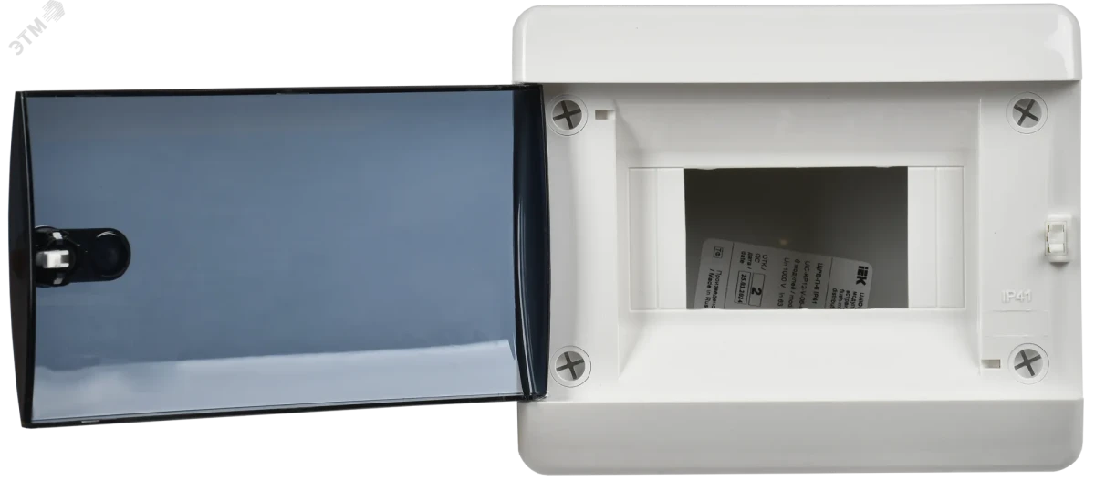 UNION Compact Корпус пластиковый ЩРВ-П-6 IP41 черная прозрачная дверь IEK UNION Compact Корпус пластиковый ЩРВ-П-6 IP41 черная прозрачная дверь IEK