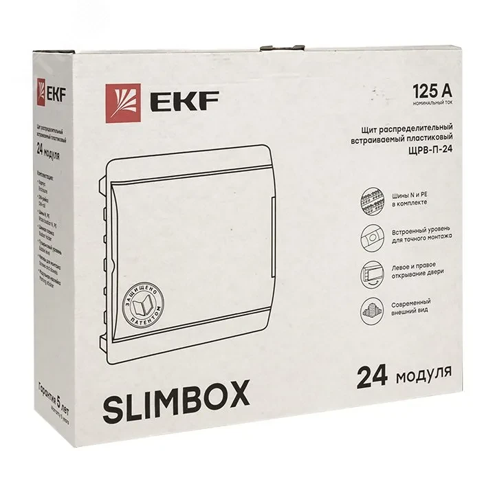 Щит распределительный ЩРВ-П-24 ''SlimBox'' белая дверца IP41 PROxima Щит распределительный ЩРВ-П-24 ''SlimBox'' белая дверца IP41 PROxima