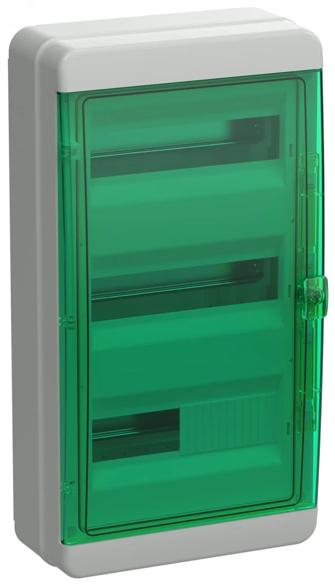 TEKFOR Корпус пластиковый навесной КМПн-36 IP65 зеленая прозрачная дверь IEK TEKFOR Корпус пластиковый навесной КМПн-36 IP65 зеленая прозрачная дверь IEK