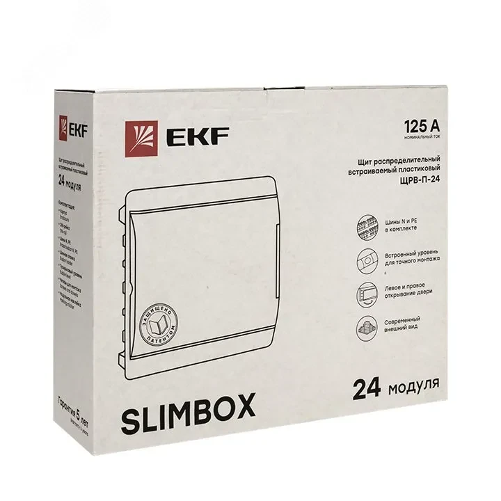 Щит распред. встраиваемый ЩРВ-П-24 slimBox IP 41 PROxima Щит распред. встраиваемый ЩРВ-П-24 slimBox IP 41 PROxima