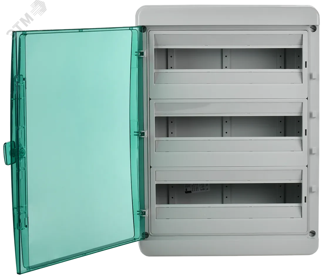TEKFOR Корпус пластиковый КМПн-54 IP65 зеленая прозрачная дверь IEK TEKFOR Корпус пластиковый КМПн-54 IP65 зеленая прозрачная дверь IEK