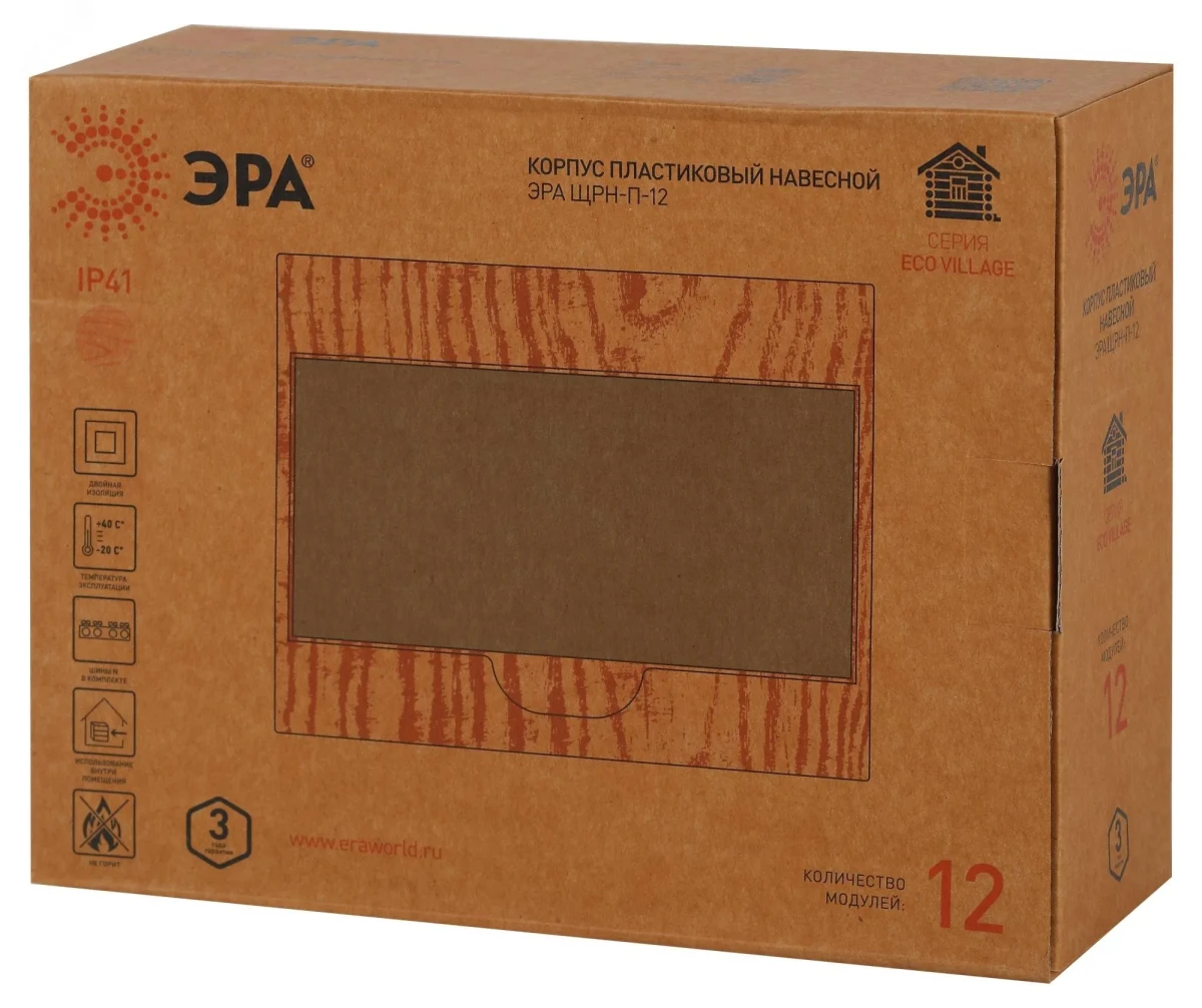 Корпус пластиковый ЩРН-П-12 BOXF 12_P IP41 сосна Корпус пластиковый ЩРН-П-12 BOXF 12_P IP41 сосна