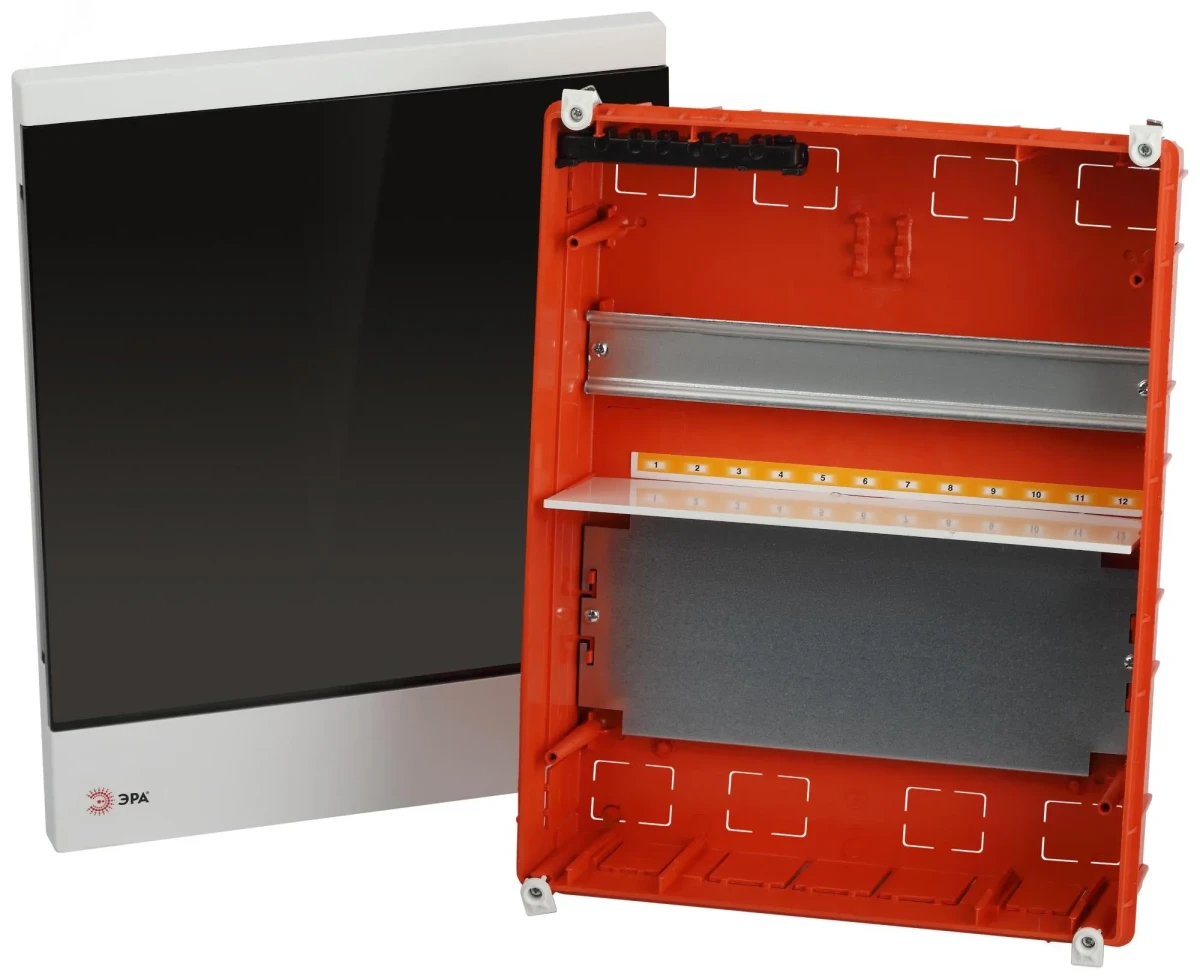 Щит распределительный со слаботочным отсеком ЭРА MultiBox bs-12f встраиваемый пластиковый 12 модулей IP40 Щит распределительный со слаботочным отсеком ЭРА MultiBox bs-12f встраиваемый пластиковый 12 модулей IP40