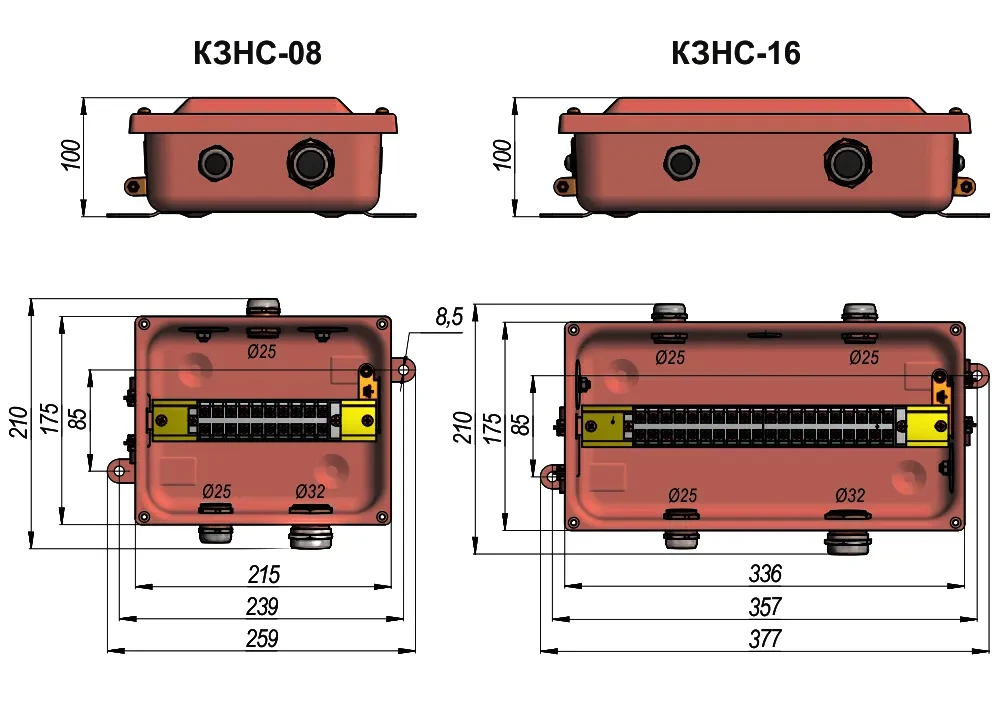 КЗНС-08 с пластмассовыми сальниками (3шт. сальника MG) ЗЭТА коробка клеммная КЗНС-08 с пластмассовыми сальниками (3шт. сальника MG) ЗЭТА коробка клеммная