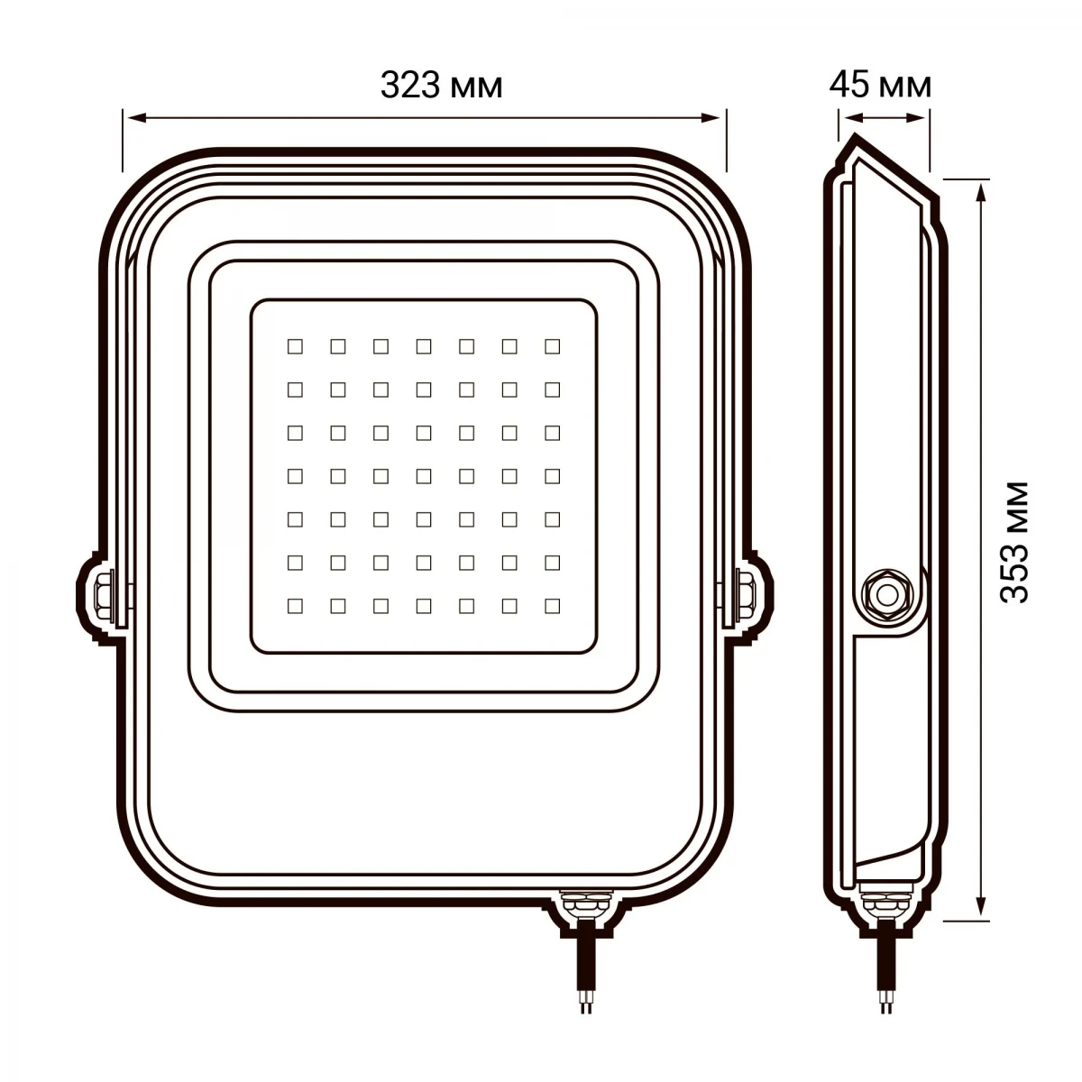 Прожектор светодиодный LED ДО-300Вт 6500К 27000 Лм IP65 с клапаном выравнивания давления Прожектор светодиодный LED ДО-300Вт 6500К 27000 Лм IP65 с клапаном выравнивания давления