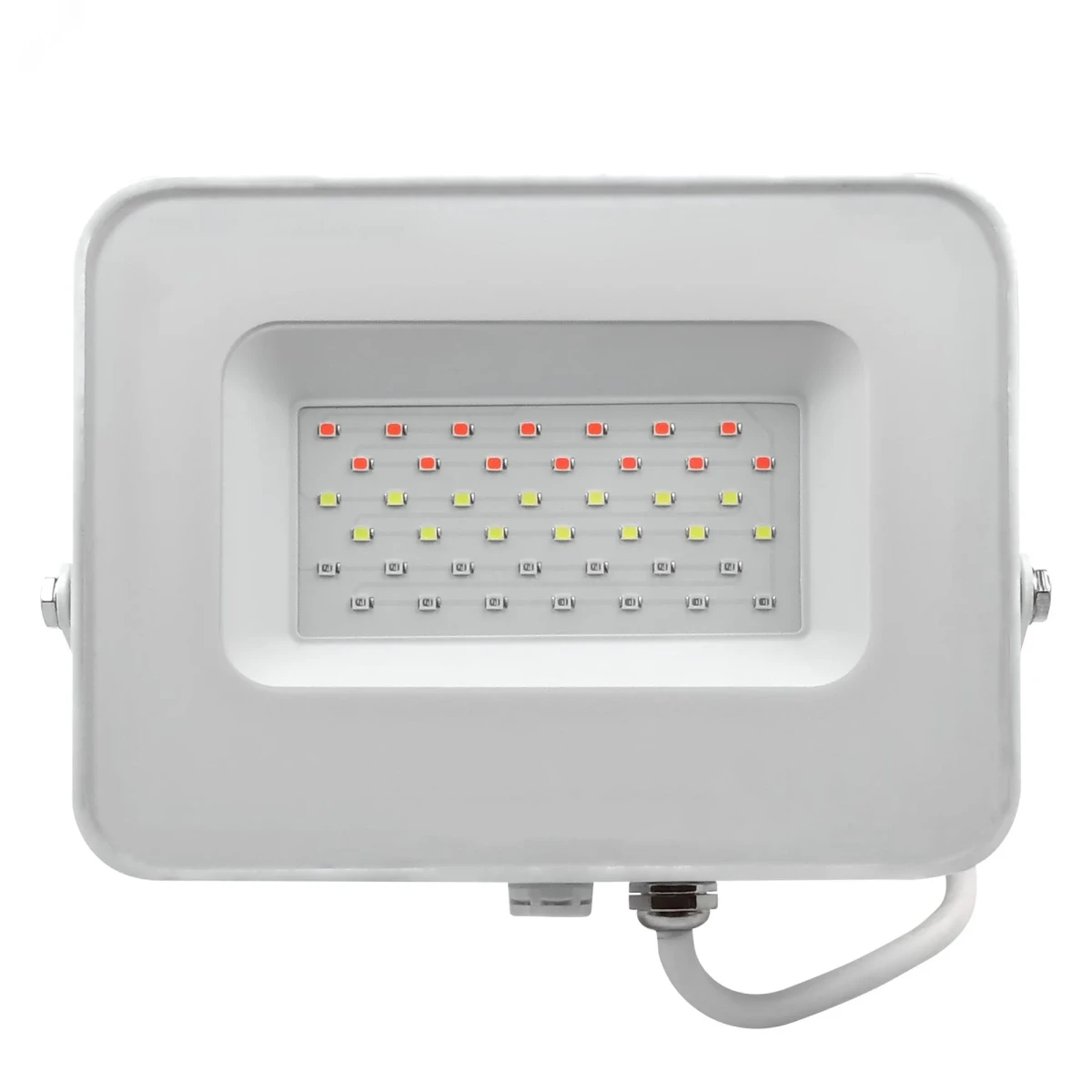Прожектор светодиодный ДО-30w RGB IP65 белый корпус Прожектор светодиодный ДО-30w RGB IP65 белый корпус