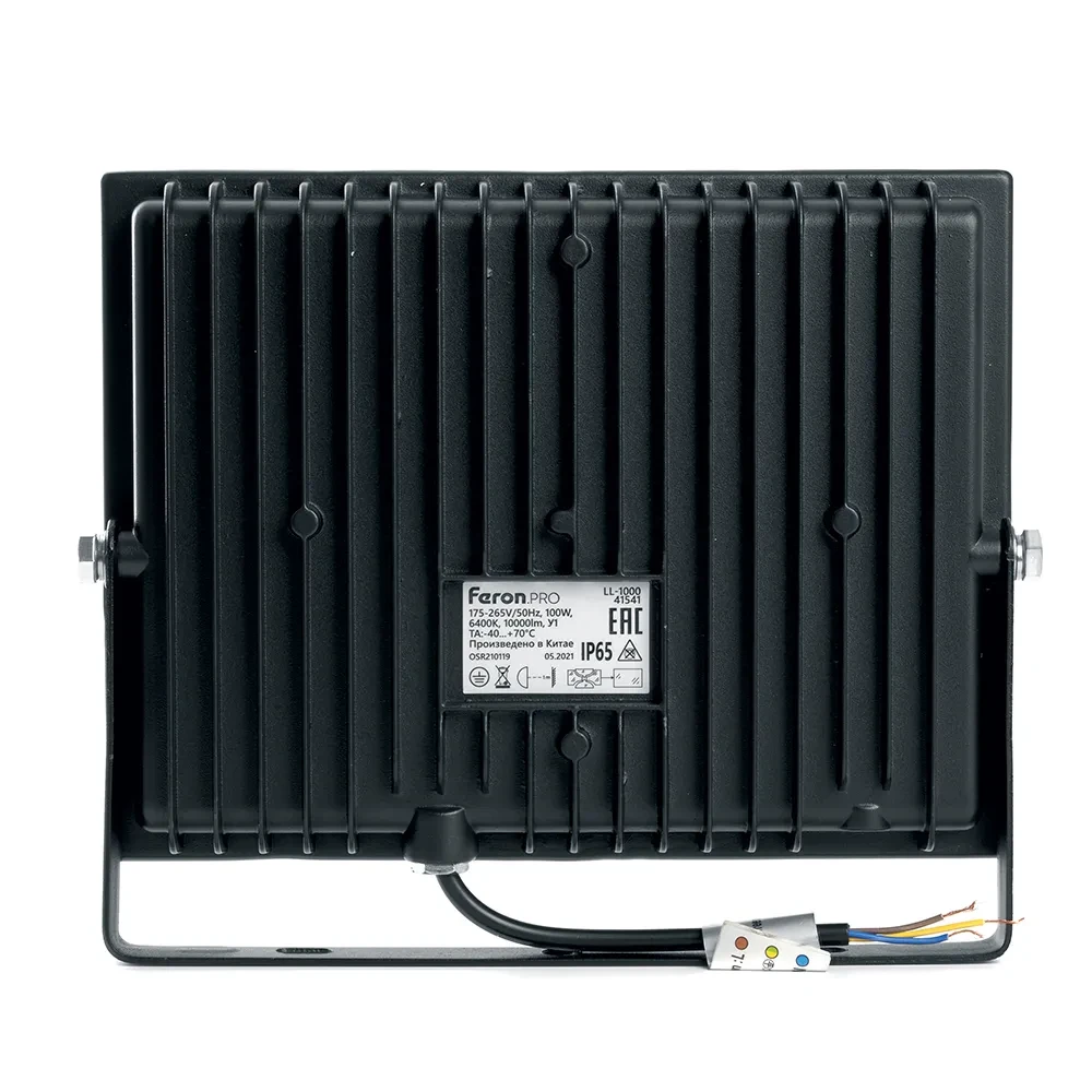 Прожектор светодиодный ДО-100w 6400К 10000Лм IP65 черный Feron.PRO Прожектор светодиодный ДО-100w 6400К 10000Лм IP65 черный Feron.PRO