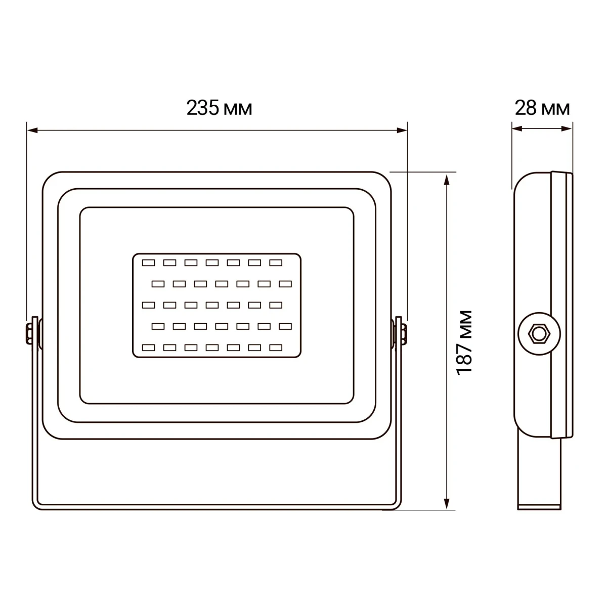 Прожектор светодиодный ДО-30w RGB IP65 черный корпус Прожектор светодиодный ДО-30w RGB IP65 черный корпус