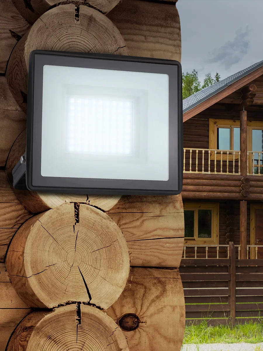 Прожектор светодиодный уличный LPR-023-0-65K-100 100Вт 6500K 8000Лм 185х176х37 Прожектор светодиодный уличный LPR-023-0-65K-100 100Вт 6500K 8000Лм 185х176х37
