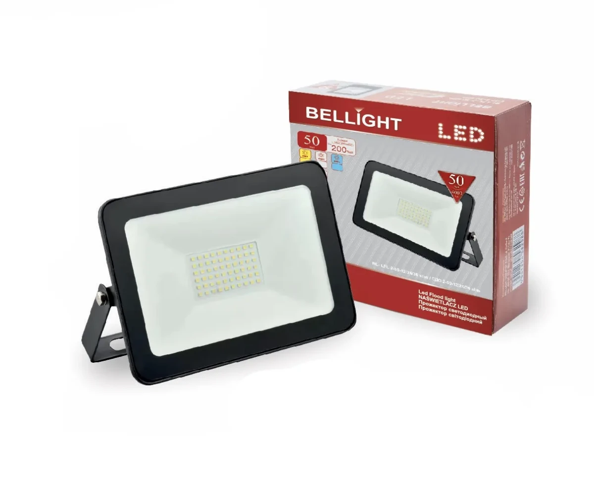 Прожектор светодиодный BL-LFL-2-10-12/24/36 slim/СДО 2-10-12/24/36 slim, 4500К, 800 Lm, IP65 Прожектор светодиодный BL-LFL-2-10-12/24/36 slim/СДО 2-10-12/24/36 slim, 4500К, 800 Lm, IP65