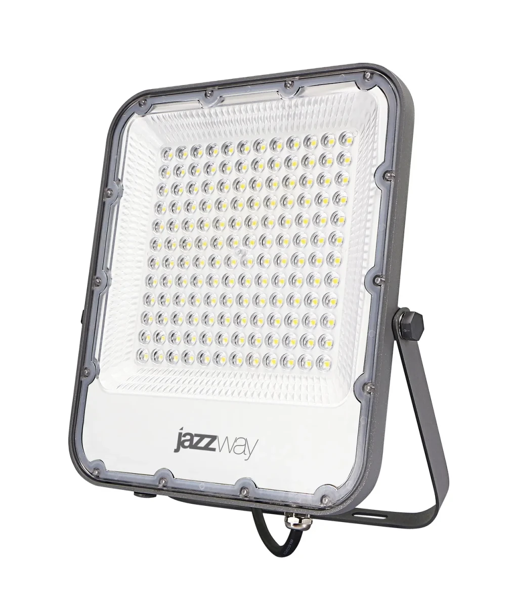 Прожектор светодиодный ДО-100 Вт 11000 Лм 6500К IP65 200-240 В LED угол светораспределения 80° -40... +50°С литой алюминий с антикоррозийным покрытиемлинзовый модуль Jazzway Прожектор светодиодный ДО-100 Вт 11000 Лм 6500К IP65 200-240 В LED угол светораспределения 80° -40... +50°С литой алюминий с антикоррозийным покрытиемлинзовый модуль Jazzway