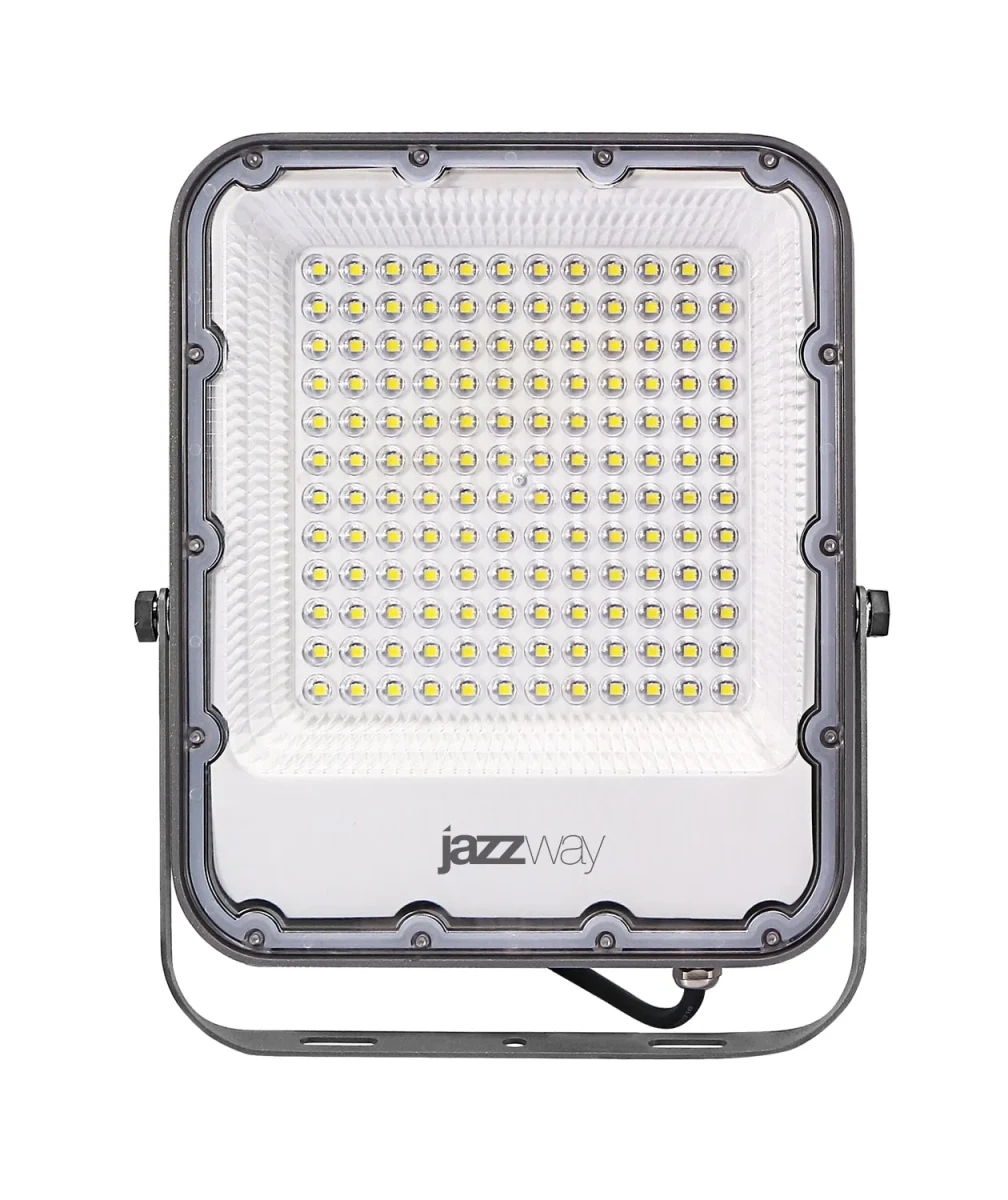Прожектор светодиодный ДО-100 Вт 11000 Лм 6500К IP65 200-240 В LED угол светораспределения 80° -40... +50°С литой алюминий с антикоррозийным покрытиемлинзовый модуль Jazzway Прожектор светодиодный ДО-100 Вт 11000 Лм 6500К IP65 200-240 В LED угол светораспределения 80° -40... +50°С литой алюминий с антикоррозийным покрытиемлинзовый модуль Jazzway