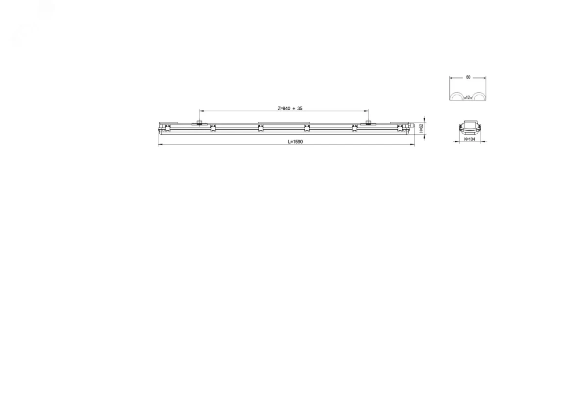 Светильник светодиодный под лампу Т8 SPP-101-0-002-150 Св-к IP65 T8 G13 1500мм (8/144) Светильник светодиодный под лампу Т8 SPP-101-0-002-150 Св-к IP65 T8 G13 1500мм (8/144)
