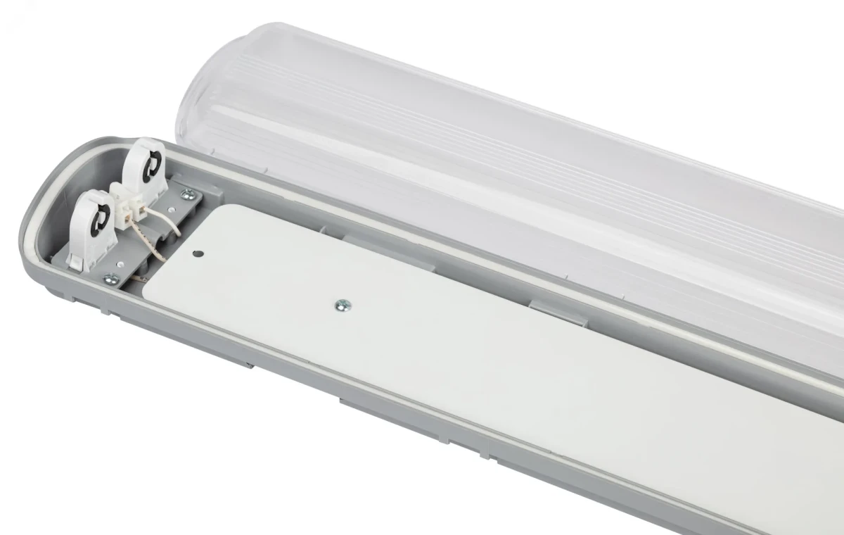 Светильник под 2 светодиодные лампы T8 G13 LED 2x600 транзитный с отражателем 20шт в линию SPP-103-0-102-060 IP65 Светильник под 2 светодиодные лампы T8 G13 LED 2x600 транзитный с отражателем 20шт в линию SPP-103-0-102-060 IP65