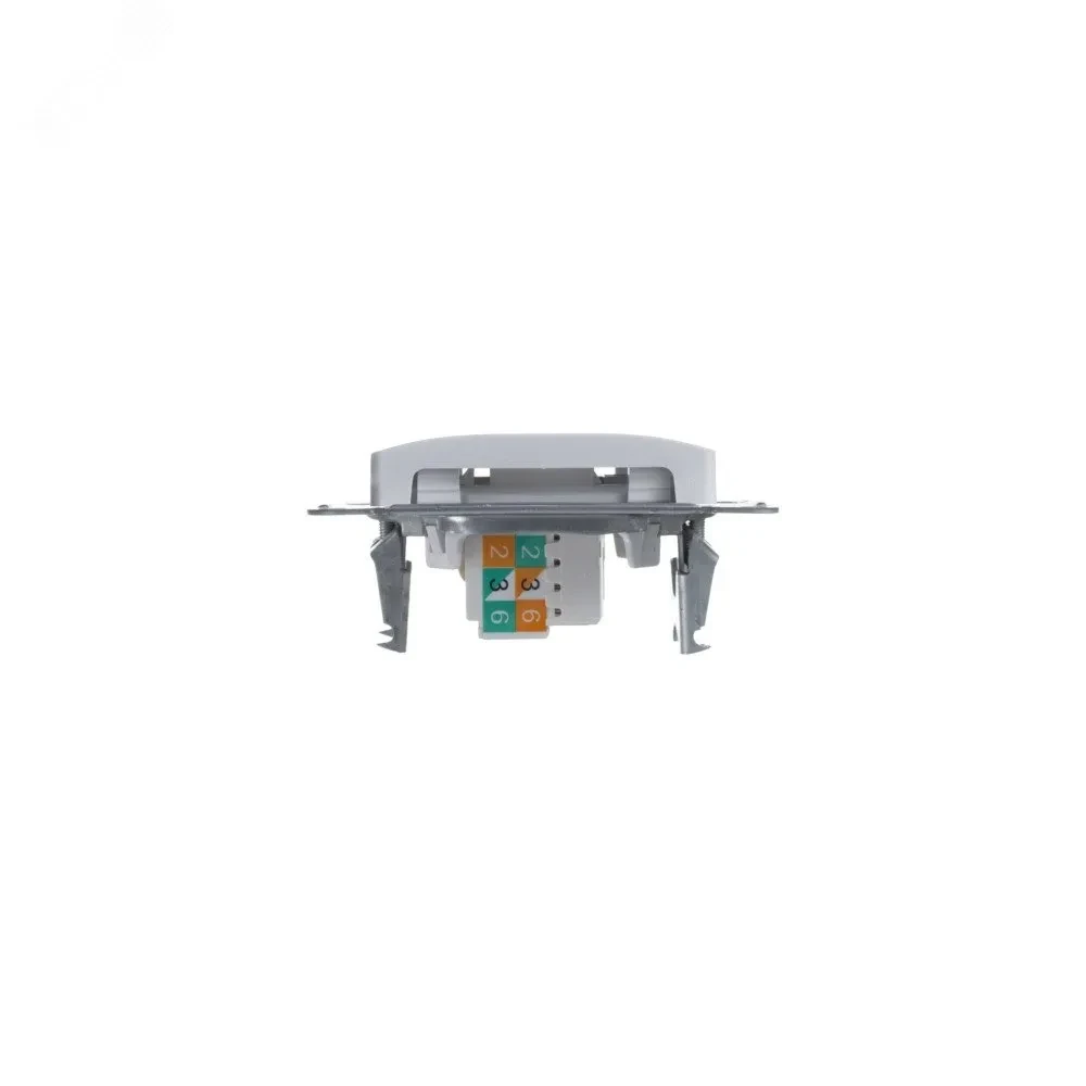 Розетка Glossa двойная компьютерная RJ45 + RJ45 кат.5E механизм белый Розетка Glossa двойная компьютерная RJ45 + RJ45 кат.5E механизм белый