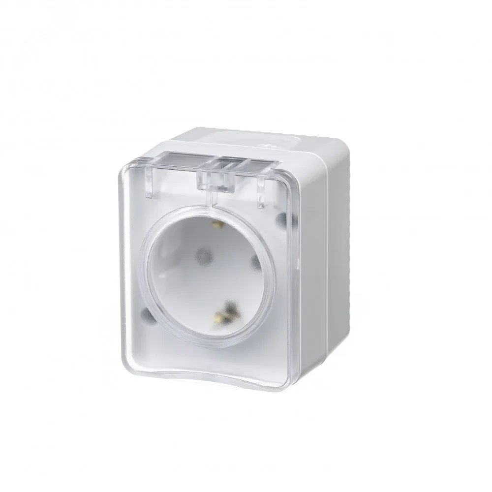 AtlasDesign Profi54 розетка с заземлением со шторками IP54 16А 250B, БЕЛЫЙ, Россия AtlasDesign Profi54 розетка с заземлением со шторками IP54 16А 250B, БЕЛЫЙ, Россия