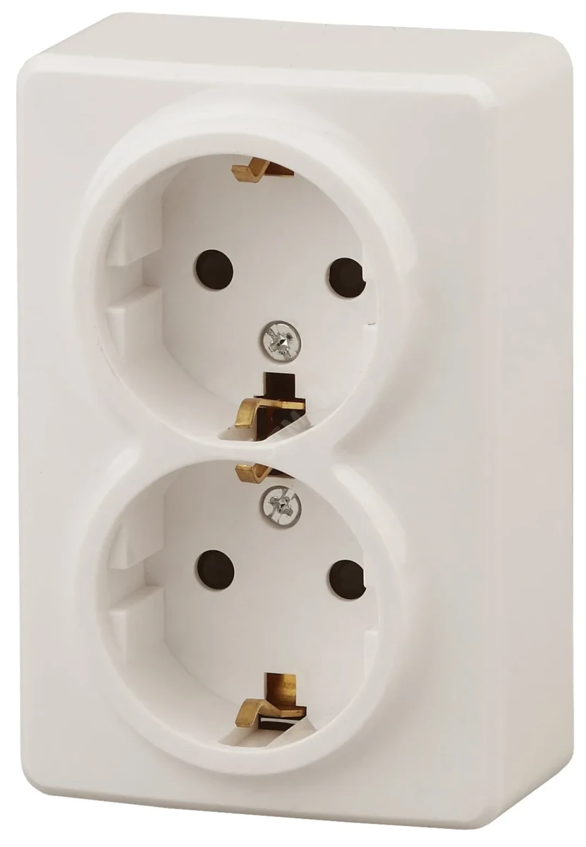Розетка 2х2P+E Schuko со шторками, 16A-250В, ОУ, Эра Эксперт, сл.кость, 11-2206-02 Розетка 2х2P+E Schuko со шторками, 16A-250В, ОУ, Эра Эксперт, сл.кость, 11-2206-02